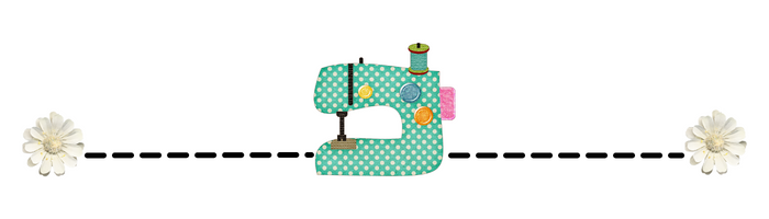 Imagen con margaritas y máquina de coser de fantasía en el centro para separar párrafos